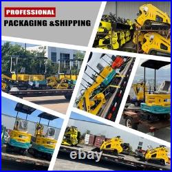 1-ton Mini Excavator 13.5 hp B&S Gasoline Engine with 5 Attachments USA STOCK