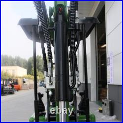 1 ton mini excavator with hydraulic grab, 13.5 horsepower, mini digger free ship