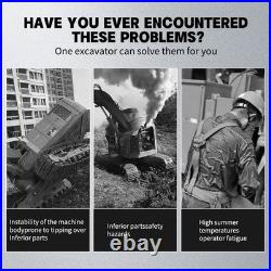 1-year warranty 1 Ton Mini Excavator B&S gasoline Engine 13.5HP US Warehouse