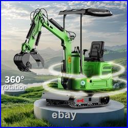 1-year warranty 1 Ton Mini Excavator B&S gasoline Engine 13.5HP US Warehouse