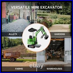 1-year warranty 1 Ton Mini Excavator B&S gasoline Engine 13.5HP US Warehouse