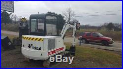 2000 Bobcat 334 Mini Excavator Pinon Bucket New Seat Tracks Cab Heat
