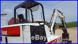 2000 Bobcat 337 Mini Excavator Tracked Hoe Hydraulic Thumb Blade Kubota Diesel