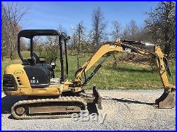 2000 CATERPILLAR 302.5 RUBBER TRACKED MINI EXCAVATOR LOW COST SHIPPING RATES