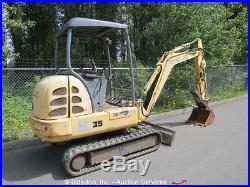 2000 New Holland EC35 Mini Excavator Yanmar 12 Rubber Tracks Aux Hyd Thumb