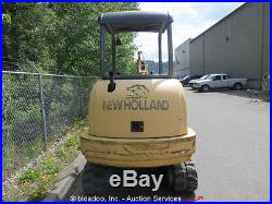2000 New Holland EC35 Mini Excavator Yanmar 12 Rubber Tracks Aux Hyd Thumb
