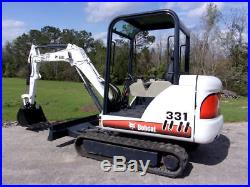 2001 Bobcat 331D Mini Excavator 1210 hours North Florida