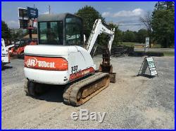 2001 Bobcat 337D Mini Excavator with Cab Hydraulic Thumb 1100Hrs One Owner