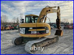 2001 Caterpillar 313B CR Hydraulic Excavator with Cab Blade & Thumb