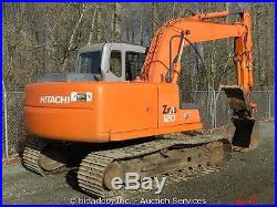 2001 Hitachi Zaxis ZX120 Hydraulic Excavator Thumb Q/C AC Cab 2-Bkts AUX bidadoo