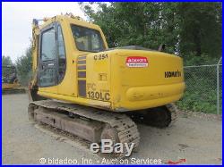 2001 Komatsu PC130-6 Excavator Hydraulic Cab Tractor A/C Diesel Thumb bidadoo