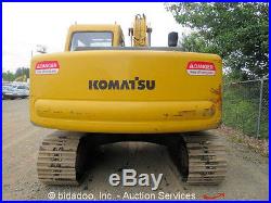 2001 Komatsu PC130-6 Excavator Hydraulic Cab Tractor A/C Diesel Thumb bidadoo