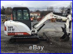 2002 Bobcat 331 Mini Excavator withCab! Hydraulic Thumb