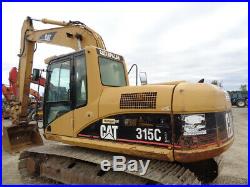 2002 Caterpillar 315CL Excavator, Cab/Heat/Air, Hyd Coupler, 110HP, 8,566 Hours