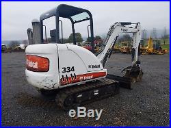 2003 Bobcat 334D Mini Excavator Track Hoe Hydraulic Thumb Blade X-Change Coupler