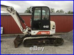 2003 Bobcat 442 Hydraulic Midi Excavator with Cab & Hydraulic Thumb Only 700 Hours