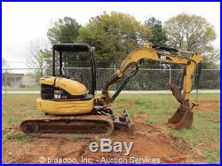 2003 CAT 304 CR Mini Excavator Rubber Tracks Hydraulic Thumb Backfill Blade