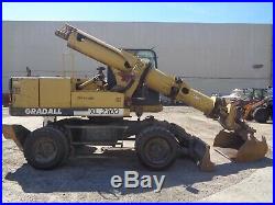 2003 Gradall Xl2300 Wheel Excavator Backhoe Enclosed Cab-Diesel