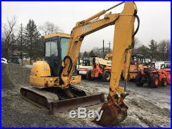 2003 John Deere 50C Hydraulic Mini Excavator with Cab Only 2500 Hours Very Clean