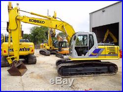 2003 Kobelco SK160LC Hydraulic Excavator A/C Cab 48 Bucket Track Hoe bidadoo