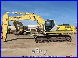 2003 Kobelco SK330LC Hydraulic Excavator Cab Heat AC 31.5 Tracks bidadoo