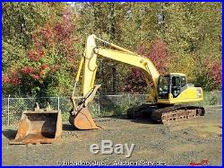 2003 Komatsu PC200LC-7L Hydraulic Excavator Hyd Thumb A/C Cab 2-Buckets Aux Hyd