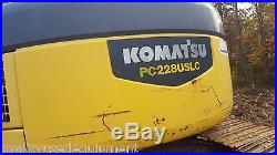 2003 Komatsu PC228US LC-3 Excavator Hydraulic Coupler Diesel Tracked Hoe Plumbed