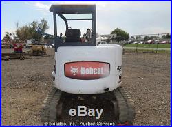 2004 Bobcat 430G ZHS Mini Excavator Rubber Tracks Aux Hyd Kubota Diesel (2) Bkts