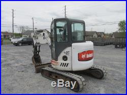 2004 Bobcat 430 Mini Excavator with Cab & Hydraulic Thumb