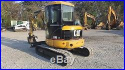 2004 Caterpillar 305C CR Mini Excavator A/C Cab Radio Blade 1505 hours
