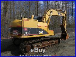 2004 Caterpillar 315CL Hydraulic Excavator Cab Aux Hyd Thumb 2-Spd A/C CAT