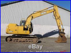2004 John Deere 120C Hydraulic Excavator A/C Cab Hyd Q/C AUX 42 Bucket bidadoo
