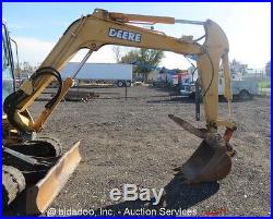 2004 John Deere 50C ZTS Hydraulic Mini Excavator Rubber Tracks Thumb Cab