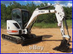 2005 Bobcat 430H Mini Excavator Rubber Tracks Cab Kubota Backhoe Dozer bidadoo