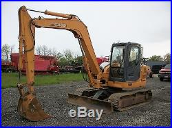 2005 Case CX80 excavator, steel tracks, Cab/Heat/Air, 13.8FT max dig, 4,566 hrs