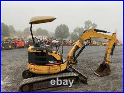 2005 Caterpillar 303CR Hydraulic Mini Excavator with 3rd Valve Blade Only 1200Hrs