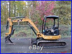 2005 Caterpillar 304CR Mini Excavator Hydraulic Thumb Backfill Blade Q/C AUX