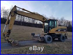 2005 Caterpillar M318C Wheeled Excavator Hydraulic Diesel Hoe EROPS w Outriggers