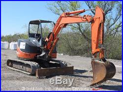 2005 Hitachi ZX50U-2 Mini Excavator Rubber Tracks Backhoe Hydraulic 2 Speed Aux