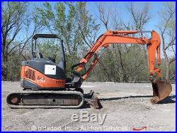 2005 Hitachi ZX50U-2 Mini Excavator Rubber Tracks Backhoe Hydraulic 2 Speed Aux