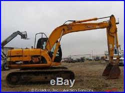 2005 JCB JS130 Hydraulic Excavator A/C Cab AUX Isuzu 24 Bucket bidadoo