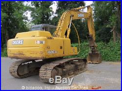 2005 John Deere 160C LC Hydraulic Excavator Cab Heat A/C 24 Tracks bidadoo