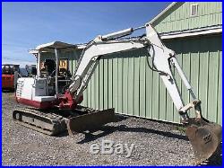 2005 Takeuchi Tb135 Mini Excavator 2564 Hours, Aux Hyd Clean! Low Cost Shipping