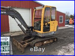 2005 Volvo EC35 Hydraulic Mini Excavator with Cab & Hydraulic Thumb! Only 900Hrs