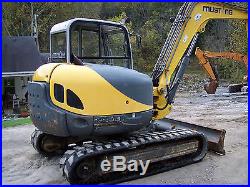 2006 17-18k excavator Mustang 8003 loaded hydraulic thumb hammer tamper grapple