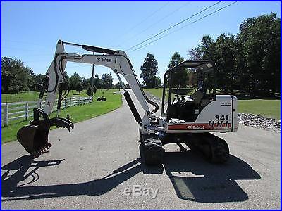 2006 BOBCAT 341 MINI EXCAVATOR 12,000 LB HYDRAULIC THUMB