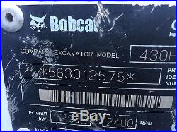 2006 Bobcat 430 Mini Excavator Fast Track Backhoe Hoe Loader Diesel Bob Cat