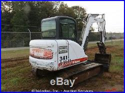 2006 Bobcat 341G Midi Excavator A/C Cab Backfill Dozer Blade Aux Hyd Thumb Mini