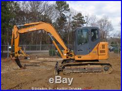 2006 Case CX80 Hydraulic Mini Excavator Steel Tracks Thumb A/C Cab bidadoo