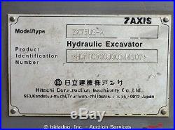 2006 Hitachi ZX75US Midi Hydraulic Excavator A/C Cab Dozer Blade Aux Hyd